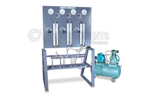 accessories for permeability tester|concrete permeability chart.